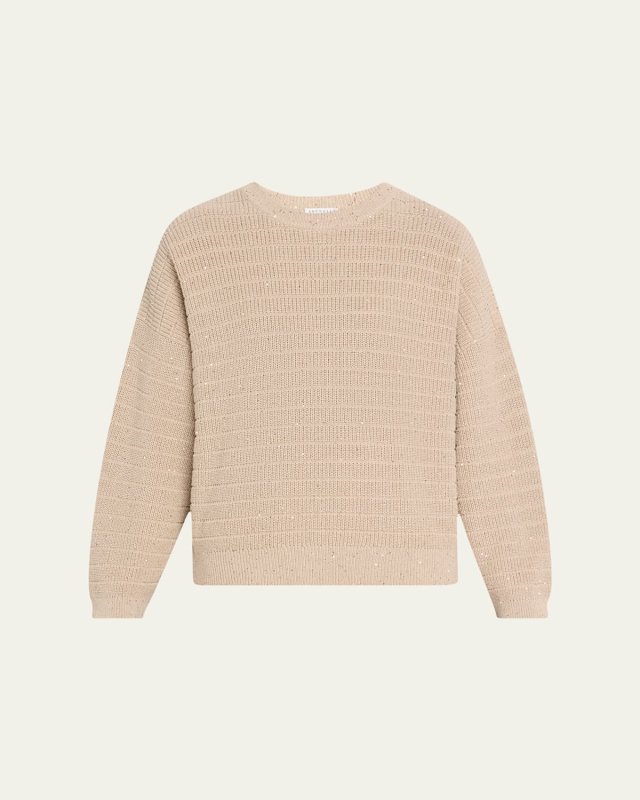 Sequined English Rib Sweat
